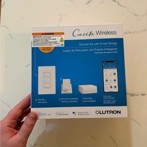Caséta Wireless Dimmer Kit with Smart Bridge - White